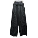 【中古】DIESEL P-TOSCA サイドジップワイドパンツ ブラック サイズ:24 【270625】(ディーゼル)
