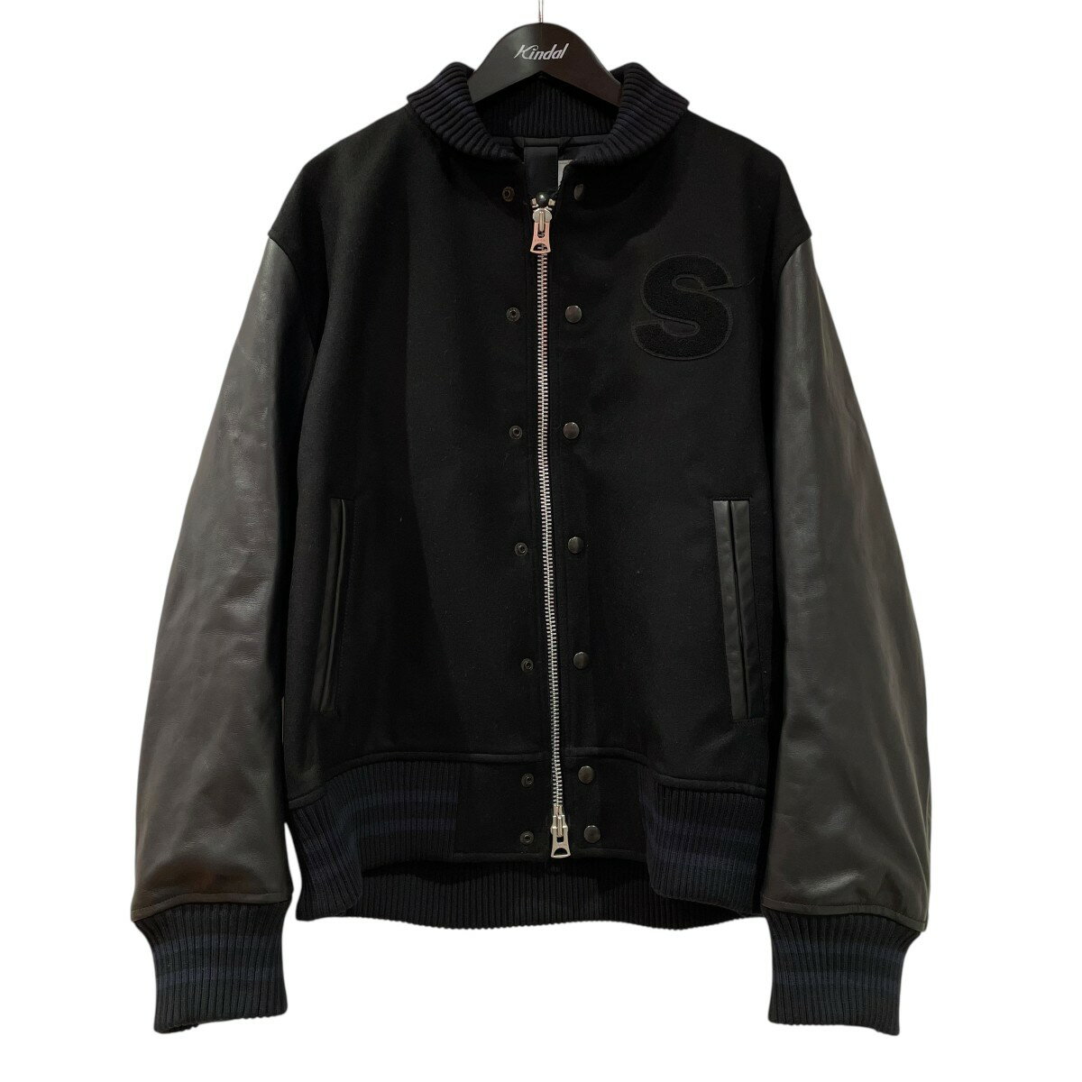 sacai サカイ ライダース 黒xベージュ 1(S位) 0357925J0092 8101000147220_1.jpg