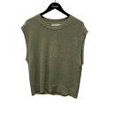 【中古】MHL 24SS コットンリネンベスト 595-4161502 カーキ サイズ:2 【300625】(エムエイチエル)