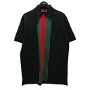 【中古】GUCCI ポロシャツ 795180 ブラック サイズ:L 【300625】(グッチ)