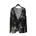 【中古】IMMUNE damaged swatshirt Vネックトレーナー ブラック サイズ:F 【300625】(イミューン)