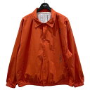 【中古】TIGHTBOOTH PRODUCTION 24SS ストレートアップコーチジャケット STRAIGHT UP COACH JKT SS24-JK07 オレンジ サイズ:L 【300625】(タイトブースプロダクション)