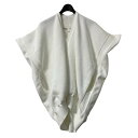 【中古】COMME des GARCONS 25SS ポリエステルニットベスト GO N007 ホワイト サイズ:S 【300625】(コムデギャルソン)