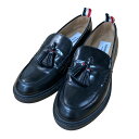 【中古】Thom Browne タッセルローファー ブラック サイズ:US6 【300625】(トム・ブラウン)
