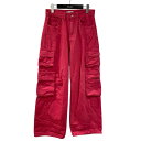 【中古】999HUMANITY Curved Surfer Dyed Cargo Pants カーゴパンツ ショッキングピンク サイズ:XS 【010725】(...