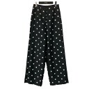 【中古】KEINA RITA Polka Dot Pants ドットパターンストレートパンツ KP241 010 ブラック サイズ:38 【020725】(ケイ...