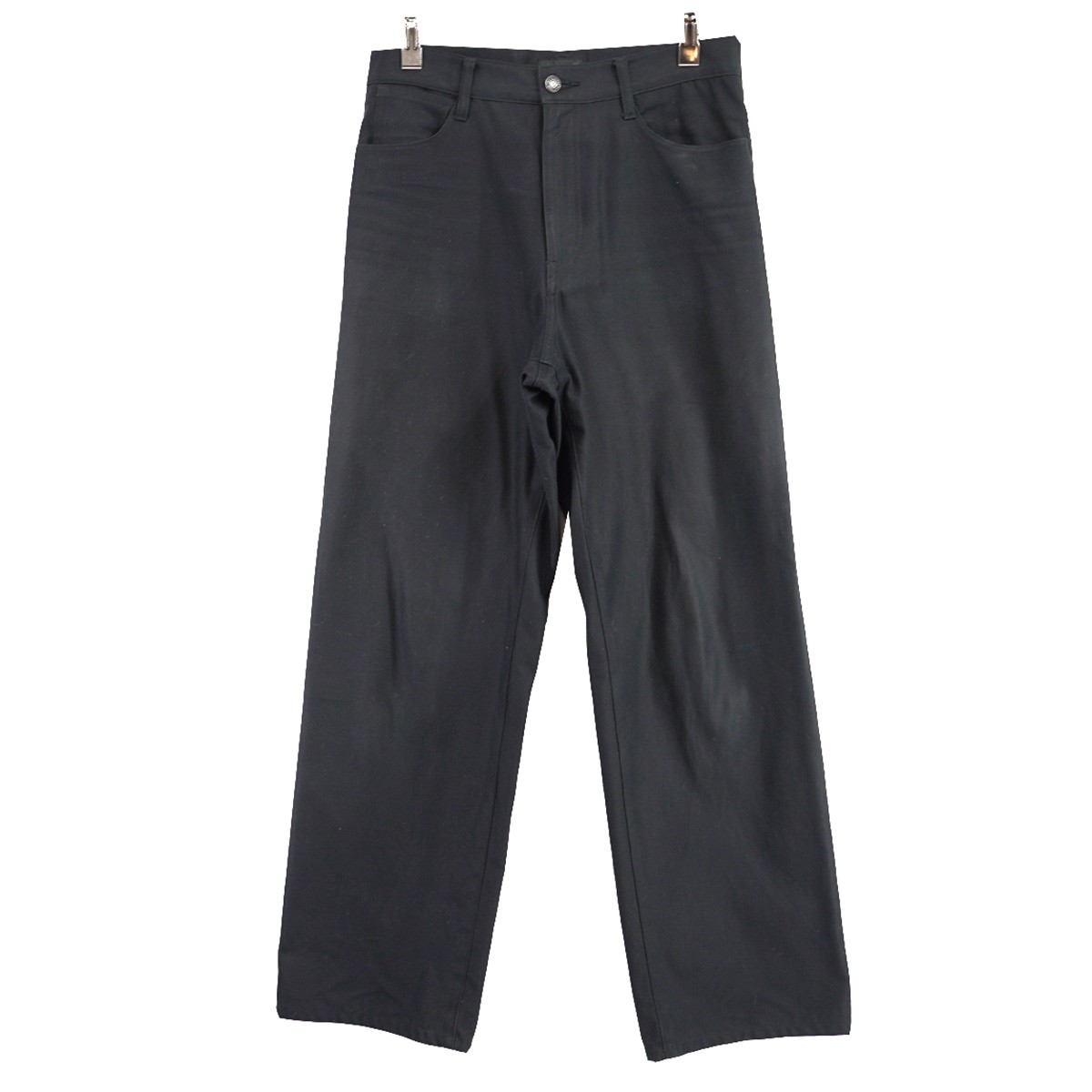 【中古】LAD MUSICIAN 23AW STRAIGHT PANTS ストレート パンツ ブラック サイズ:42 【020725】(ラッドミュージシャン)