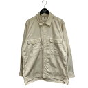 【中古】snow peak TAKIBI Light Ripstop Shir リップストップシャツ SH-22SU101 アイボリー サイズ:L 【02072...