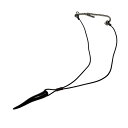 【中古】DOLCE & GABBANA コルノ ネックレス ブラック 【030725】(ドルチェアンドガッバーナ)