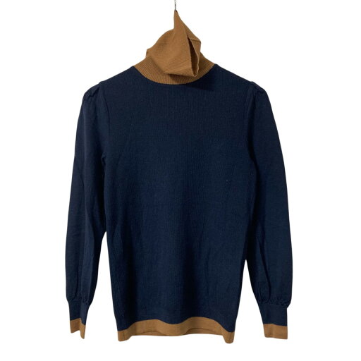 【中古】SINMEバイカラータートルネックニット タートルネックニット S21AW 14 03 ネイビー×キャメル サイズ:M【価格見直し】 【中古】SINMEバイカラータートルネックニット タートルネックニット S21AW 14 03 ネイビー×キャメル サイズ:M【価格見直し】