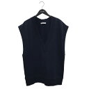 【中古】ETRE TOKYO Vネックノースリーブスウェット 1222112083-0 ネイビー サイズ:F 【030725】(エトレトウキョウ)