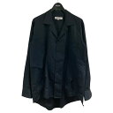 【中古】sulvam ブロークンオープンカラーシャツ ネイビー サイズ:M 【030725】(サルバム)
