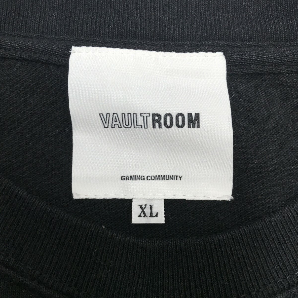 【中古】VAULTROOM　RACCOON TEE ラクーン刺繍Tシャツ ブラック サイズ：XL 【040725】（ボルトルーム）