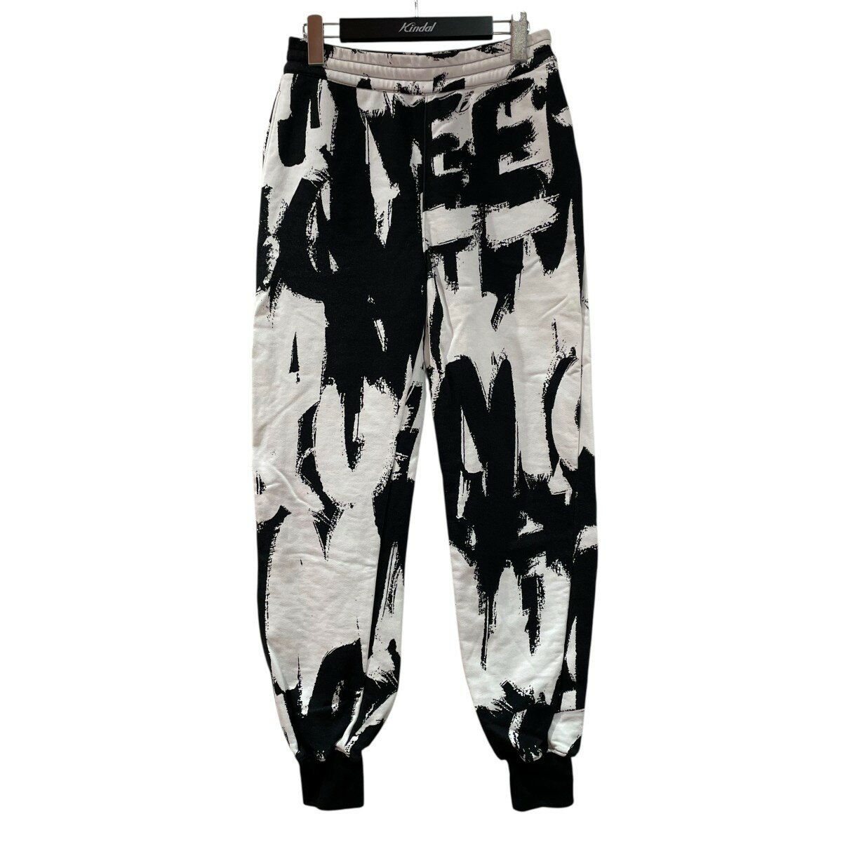 【中古】ALEXANDER McQUEENスウェットパンツ 701235 ホワイト×ブラック サイズ:SIZE 38【価格見直し】