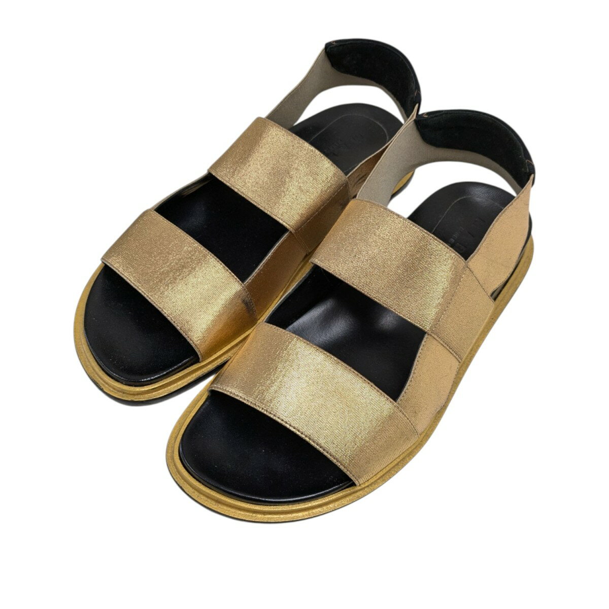 【中古】MARNIサンダル ゴールド サイズ：表記なし【価格見直し】