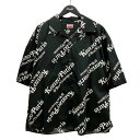 【中古】KENZO×VERDYロゴプリント半袖シャツ FE55CH1119P4 ブラック サイズ:L【価格見直し】(4)