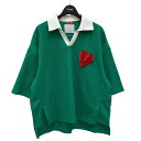 【中古】La Mofiel With Love Polo Shirts S S ポロシャツ LM23UTS05005 グリーン サイズ:S 【050725】(ラモフィール)
