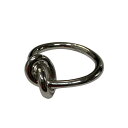【中古】CELINE ノットフープ リング シルバー サイズ:50(10号) 【050725】(セリーヌ)