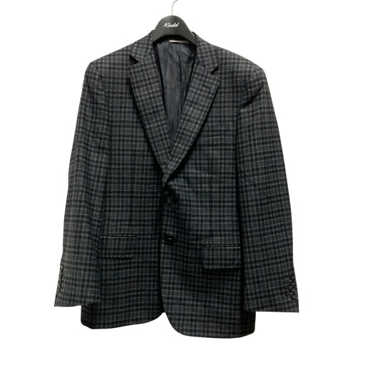 【中古】CANALI チェック テーラードジャケット グレー サイズ:48 【050725】(カナーリ) 【中古】CANALI チェック テーラードジャケット グレー サイズ:48 【050725】(カナーリ)