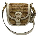 【中古】COACH ショルダーバッグ アイボリー×ベージュ サイズ:ONESIZE 【050725】(コーチ)