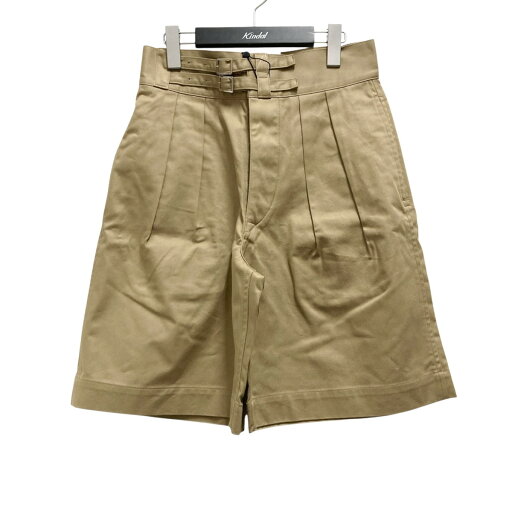【中古】LENO DOUBLE BELTED GURKHASHORT TROUSERS ハーフパンツ ベージュ サイズ:1 【050725】(リノ) 【中古】LENO DOUBLE BELTED GURKHASHORT TROUSERS ハーフパンツ ベージュ サイズ:1 【050725】(リノ)