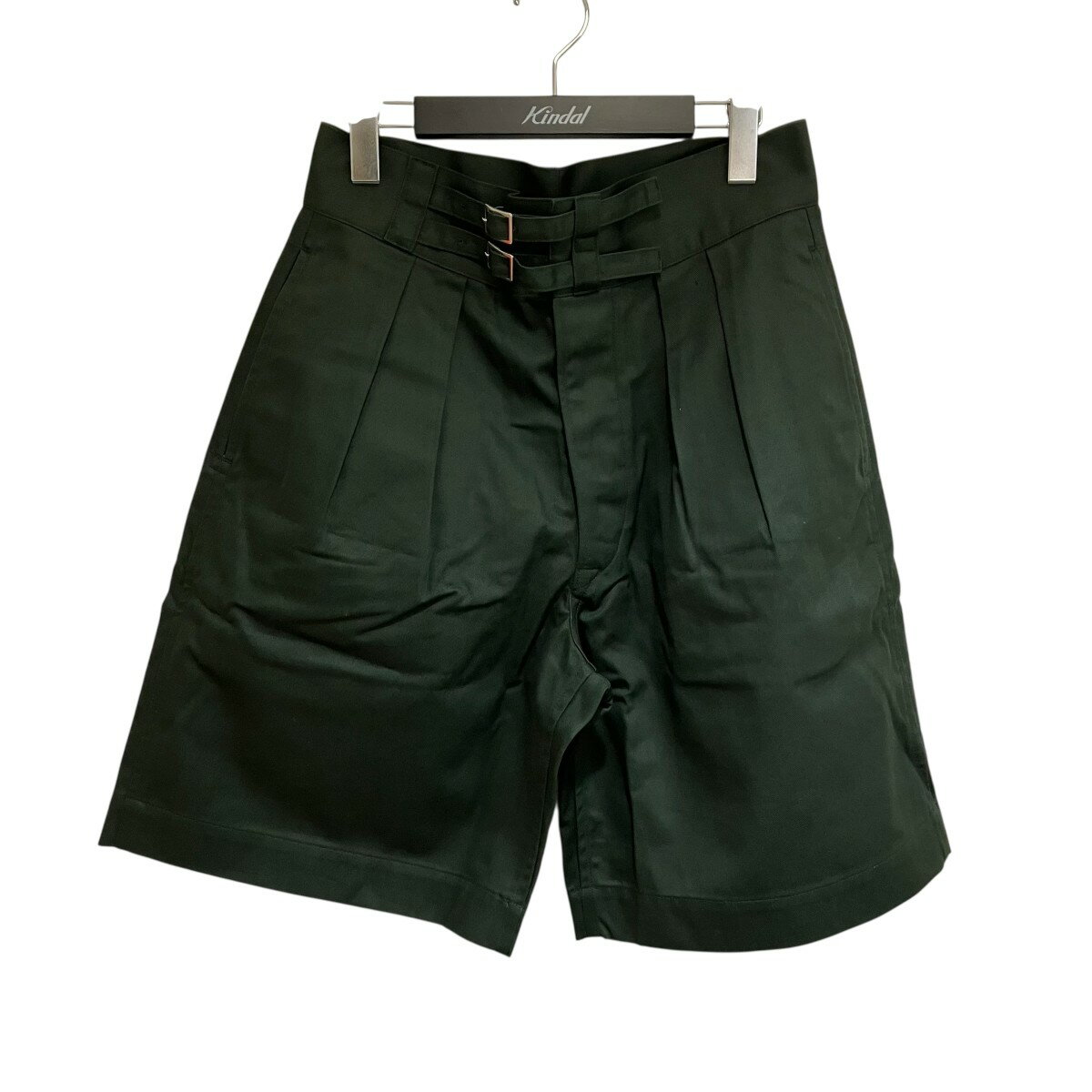 【中古】LENO DOUBLE BELTED GURKHASHORT TROUSERS ショートパンツ グリーン サイズ:2 【050725】(リノ)