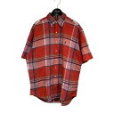 【中古】RALPH LAUREN BLAKE 半袖チェックシャツ オレンジ サイズ:L 【050725】(ラルフローレン)