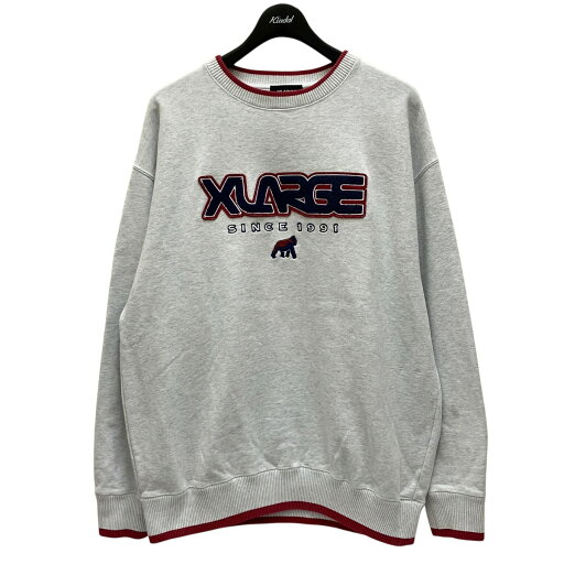 【中古】X-LARGE ATHLETIC LOGO CREWNECK SWEAT ロゴスウェット 101224012015 グレー サイズ:M 【060725】(エクストララージ) 【中古】X-LARGE ATHLETIC LOGO CREWNECK SWEAT ロゴスウェット 101224012015 グレー サイズ:M 【060725】(エクストララージ)