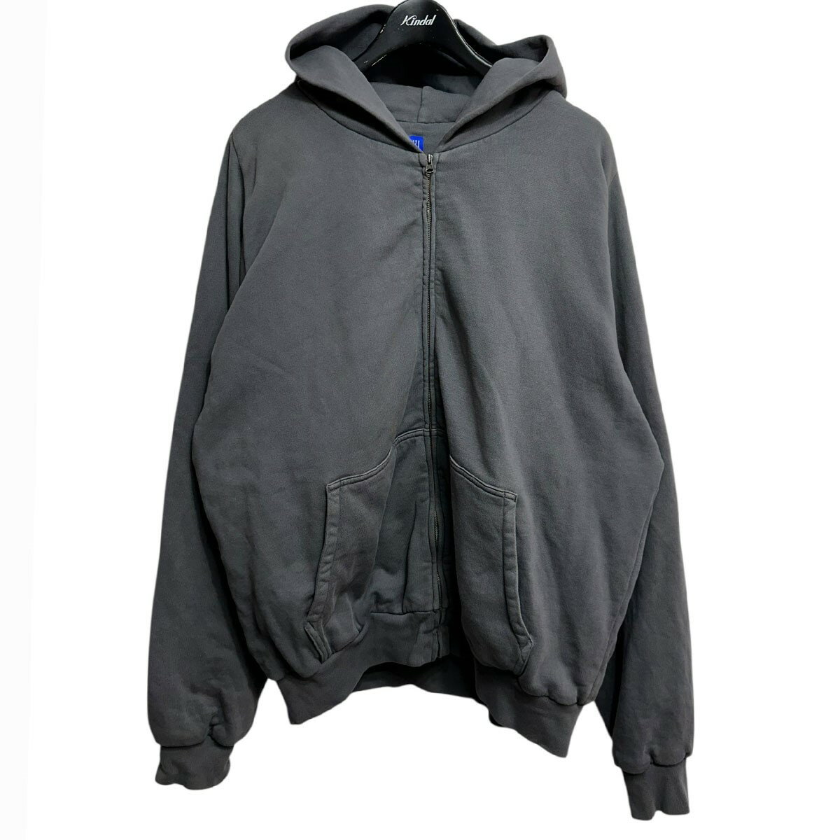 【中古】YEEZY GAP　ZIP UP HOODIE 537322-00 ダークグレー サイズ：XL 【060725】（イージーギャップ）