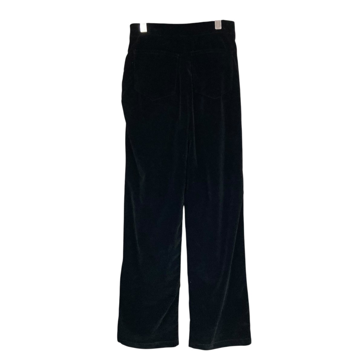 【中古】DREAM Sister Janeリボン付きハイウエストパンツ パールリボン装飾ベロアパンツ ブラック サイズ：S【価格見直し】