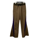 【中古】sacai Technical Jersey Pants フレアジャージーパンツ 23-06642 ブラウン×パープル サイズ:3 【070725】(サカイ)
