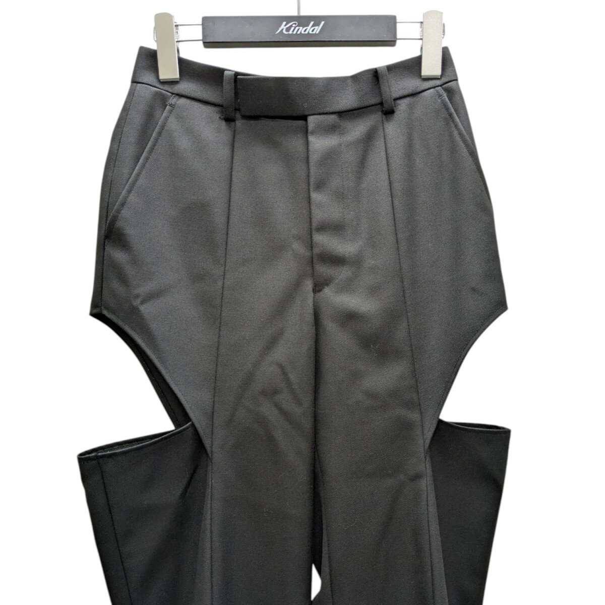 【中古】JOHN LAWRENCE SULLIVAN　サイドカットアウトスラックス ブラック サイズ：S 【070725】（ジョンローレンスサリバン）