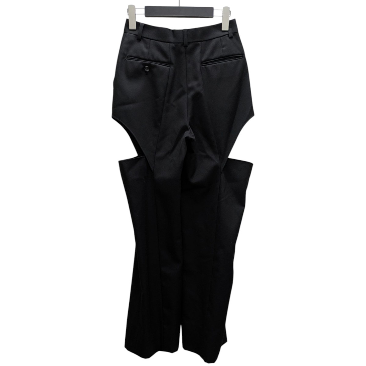 【中古】JOHN LAWRENCE SULLIVAN　サイドカットアウトスラックス ブラック サイズ：S 【070725】（ジョンローレンスサリバン）