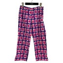 【中古】CHANEL グラフィックパンツ ピンク×バイオレット サイズ:38 【070725】(シャネル)