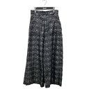 【中古】G.V.G.V ワイドパンツ GV1731070 ブラック サイズ:36 【080725】(ジーヴィージーヴィー)