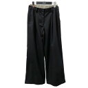 【中古】TODAYFUL ダブルウェストトラウザーズ Double Waist Trousers 12410715 ブラック・ベージュ サイズ:36 【0907...