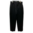【中古】Maison Margiela 23AW バックデザインスラックス S67KA0048 ブラック サイズ:46 【100725】(メゾンマルジェラ)