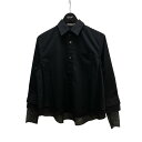 【中古】UNDERCOVER コットンフレアシャツ UP2D1404-02 ブラック サイズ:1 【100725】(アンダーカバー)
