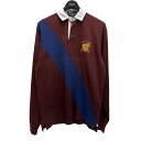 【中古】POLO RALPH LAUREN ラガーシャツ エンジ サイズ:S 【110725】(ポロラルフローレン)