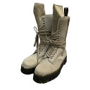 【中古】Dr.Martens×RICK OWENS レースアップブーツ AF500 グレー サイズ:UK9 【110725】(ドクターマーチン×リックオウエンス...