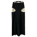【中古】EGON LAB25SS Openwork trousers ウールスラックス SS25PT002A ブラック サイズ:44【価格見直し】(4)