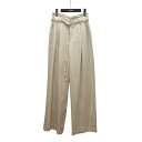 【中古】MAISON SPECIAL Linen High Waist Pants 21241465315 ベージュ 【110725】(メゾンスペシャル)