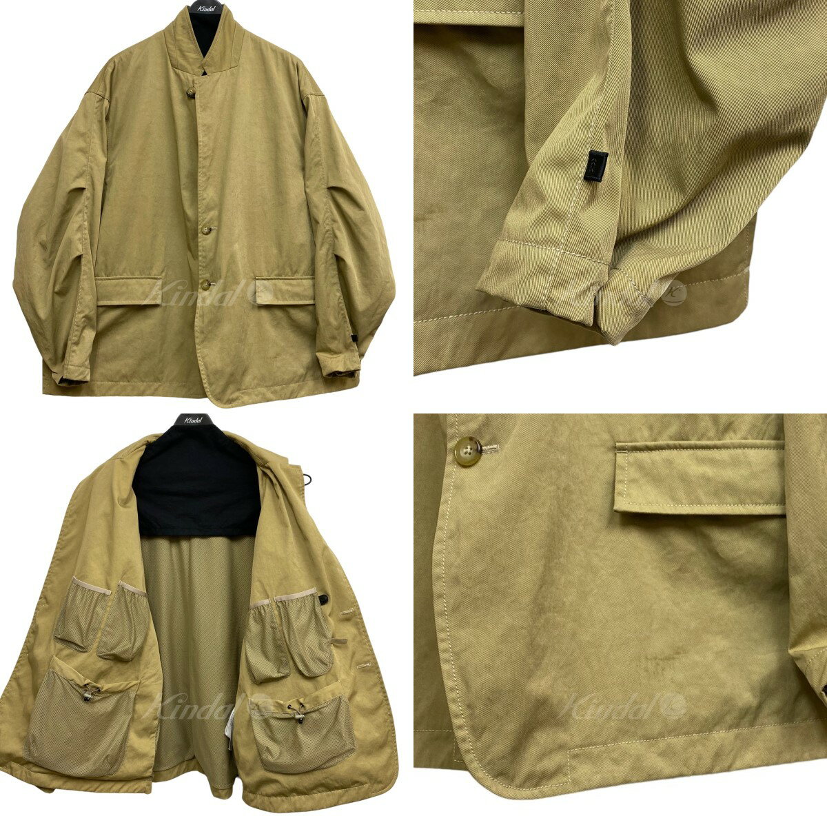 【中古】DAIWA PIER39　22SSTech Loose 2B Jacket Twill ナイロンツイルオーバーサイズジャケット ベージュ サイズ：L(オーバーサイズ) 【110725】（ダイワピア39）