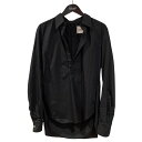 【中古】TAKAHIROMIYASHITA TheSoloIst. スキッパーシャツ sg.0130 ブラック サイズ:46 【110725】(タカヒロミヤシタザソロイスト)