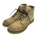 【中古】RED WING 6インチクラシックプレーントゥ ワークブーツ 8167 ベージュ サイズ:US9 【120725】(レッドウィング)