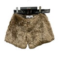 【中古】MIKAGESHIN ベルテッドフェイクファースカート 24AW-0605 ブラウン サイズ:F 【120725】(ミカゲシン)
