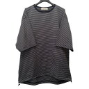 【中古】PUBLIC TOKYO ビューティーコットンコードボーダーTEE 155222001 ネイビー サイズ:1 【120725】(パブリックトウキョウ)