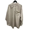 【中古】Graphpaper Graphpaper Oxford L S Oversized B.D Pullover Shirt 長袖シャツ GM251-50025C ベージュ サイズ:S 【120725】(グラフペーパー)(4)