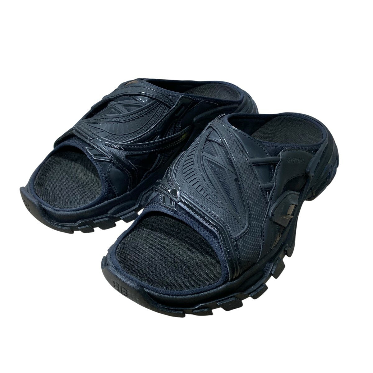 【中古】BALENCIAGATRACK SLIDE 618083 ブラック サイズ：43【価格見直し】