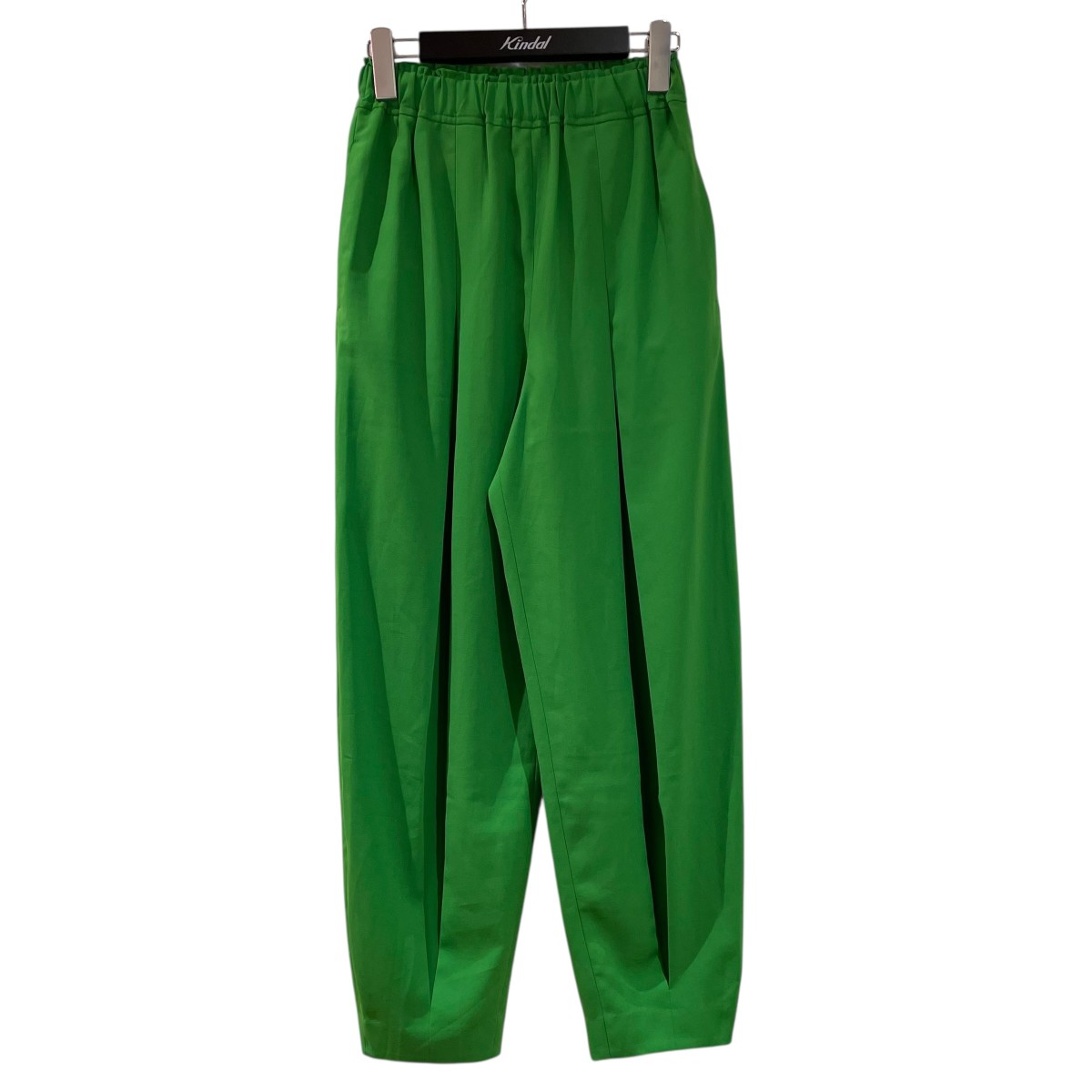 【中古】ENFOLDDRAPE TAPERED-TROUSERS テーパードパンツ 300HS431-1490 グリーン サイズ:SIZE 34【価格見直し】